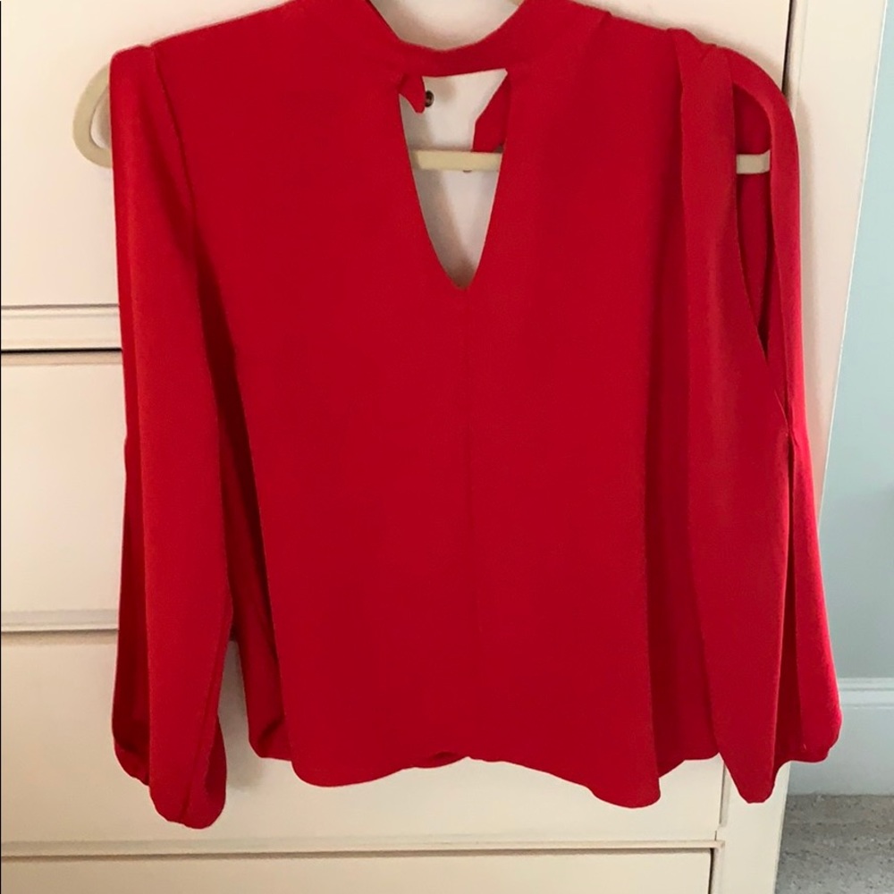 Red blouse